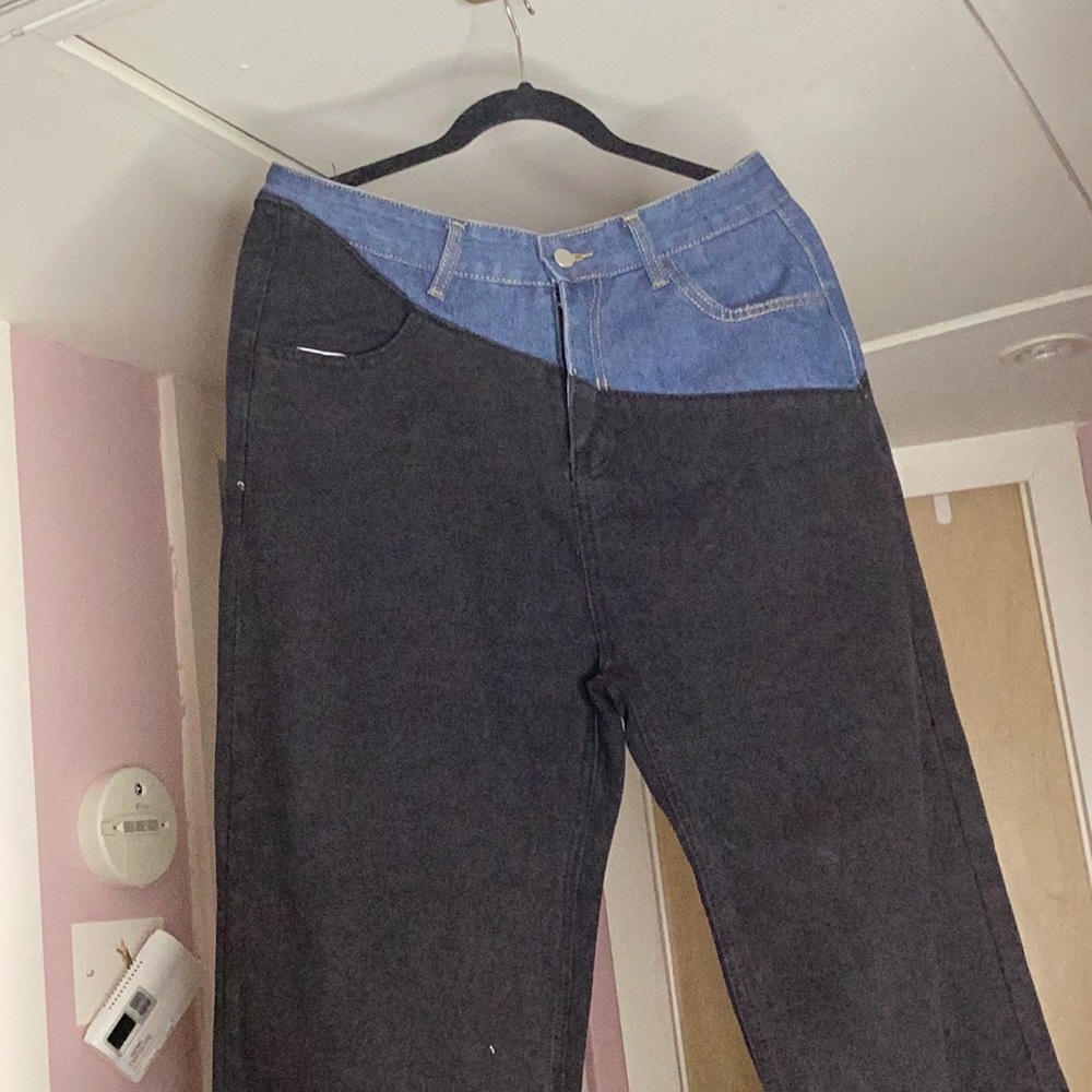 Stylish Two-Tone Women's Jeans NWT